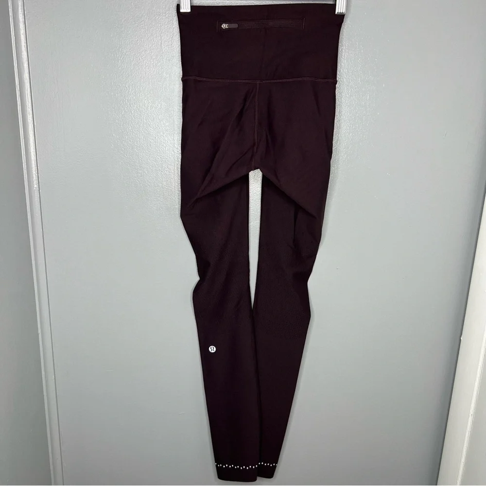 LULULEMON Plum Shadow Zoned In Tight Leggings